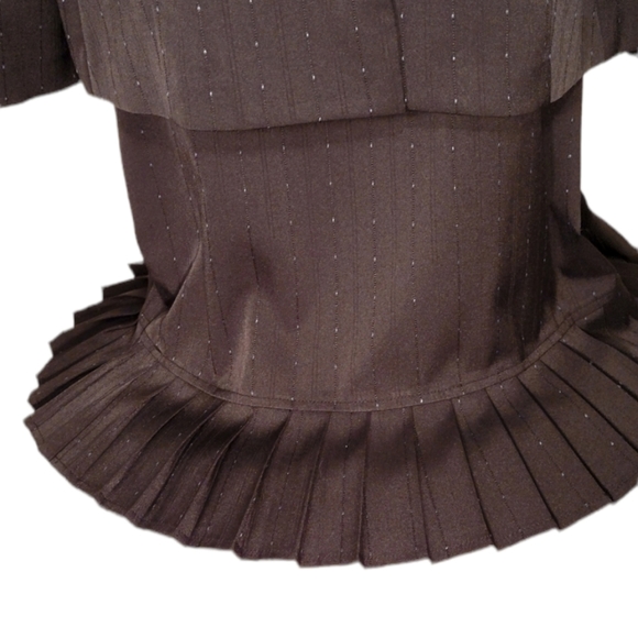 Classic Suit K.C. New York Black w Blue Detailed Pockets and Diamond 💎 - Picture 3 of 10